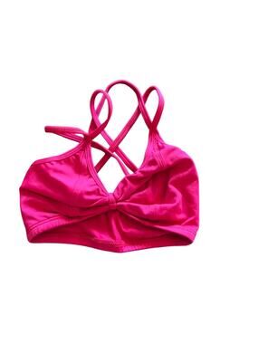 Baltogs Girls M Red Cropped Bra Top Dance NWT